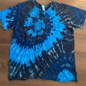 Blue Tie Dye Shirt Large